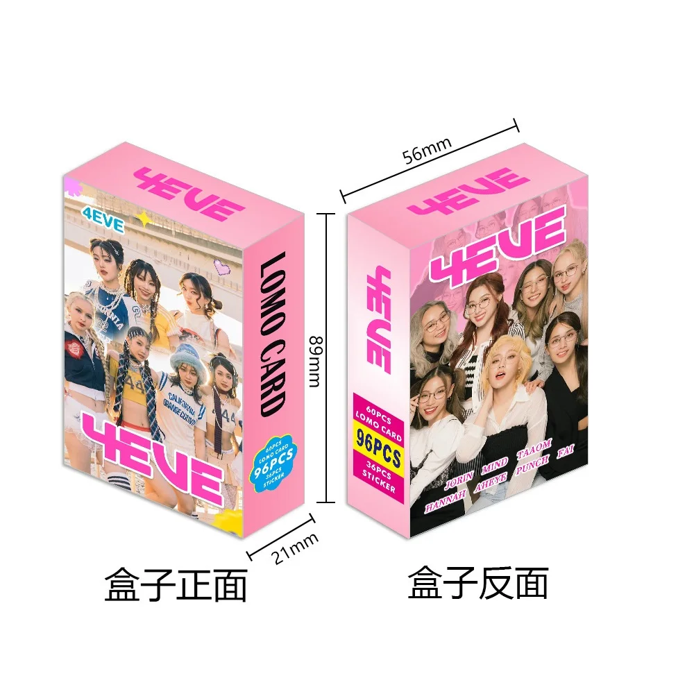 96 Pcs/Set Girl Group 4EVE Laser Lomo Card Thai Star Jorin, Mind