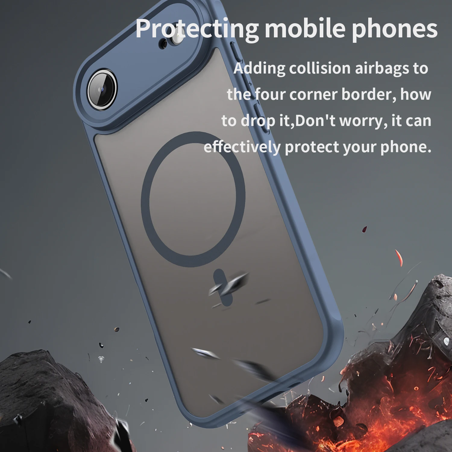 Für iPhone 17 Air Matte Hülle, Kompatibel mit MagSafe Stoßfester Schutz Transparente Abdeckung Für iPhone 17 2025 – Detail 4