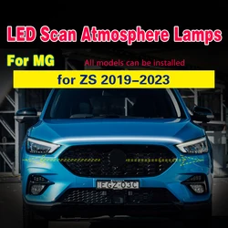Car Daytime Running Light DRL LED Strip Car Hood Light For MG ZS 2019-2023 12V Scanning Effect Daytime Running Lamp Accessories