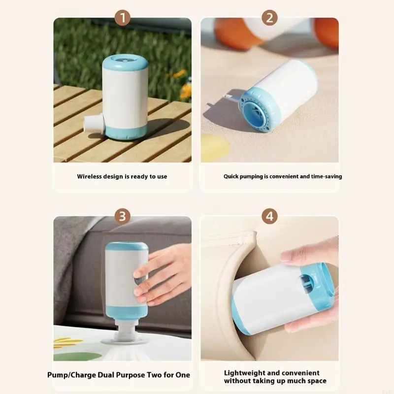 

E5be Rechargable Inflator Small Airs Mattress Mattress Porcable Postable Destrate Dotvate Devtage для матраса