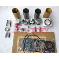 For KUBOTA overhaul kit V1305 V1405 V1505 water pump all bearings piston ring valve guide cylinder liner full gasket kit