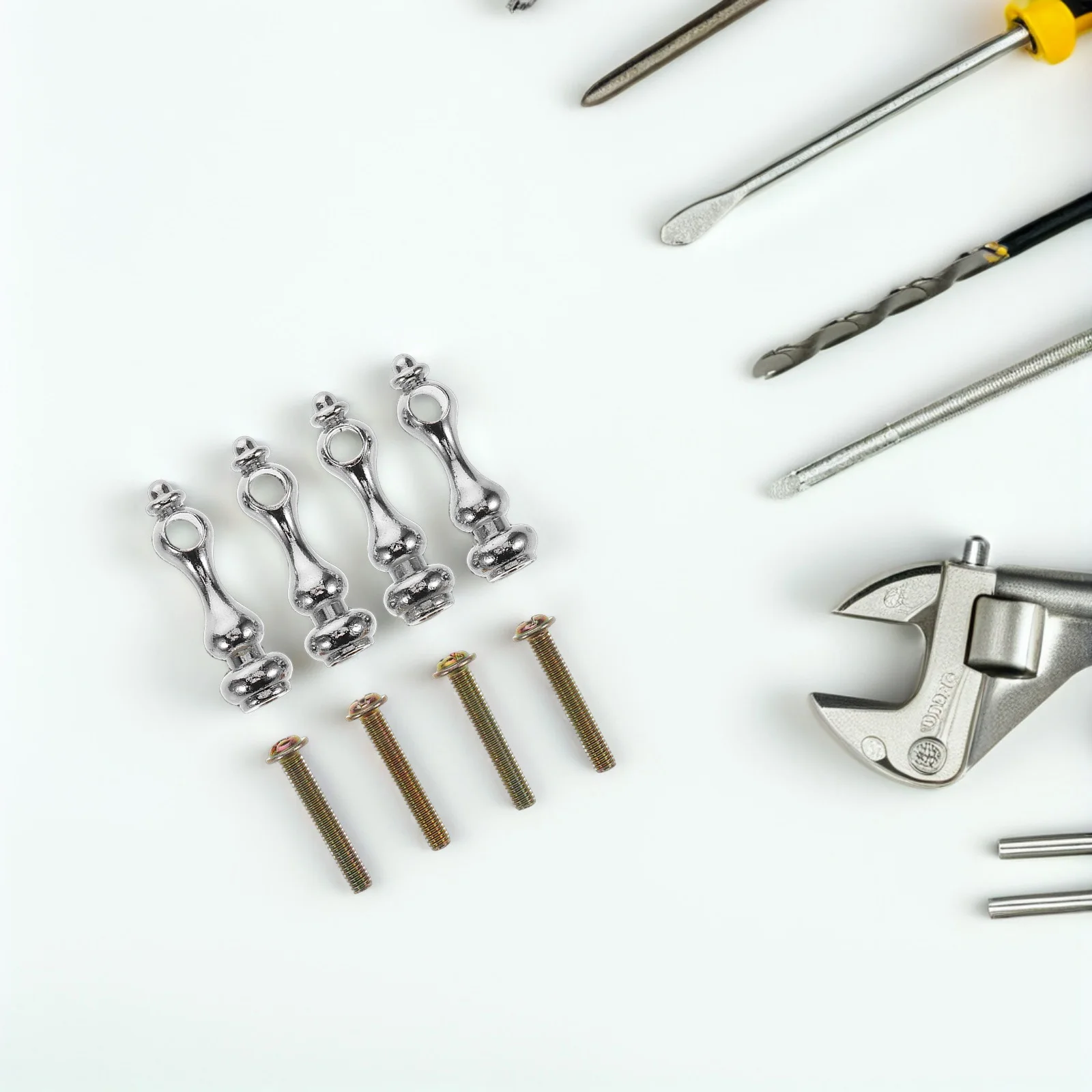 

4pcs Post Cap For Glass Cabinet Post End Cap Metal Railing Spindles For Furniture Home Office Use Easy Install Versatile