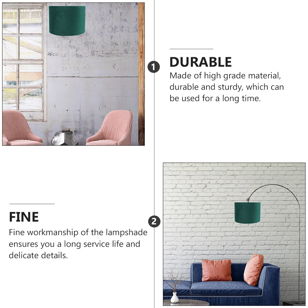 

Simple Golden Lined Lampshade High-Grade Fabric Shade for Living Room Bedroom Soft Light No Glare Fine Craftsmanship Decorative