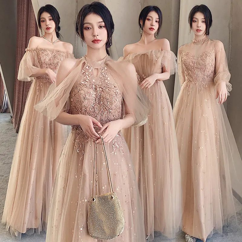 champagne-tulle-bridesmaid-dress-exquisite-off-shoulder-sequin-evening-gown-women-elegant-formal-wedding-party-maxi-dresses
