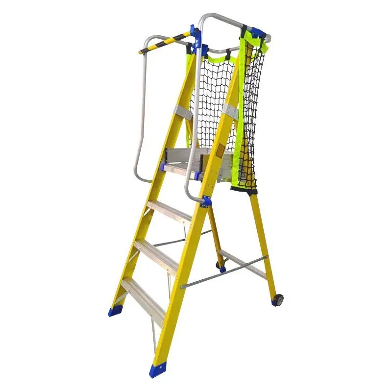 

Aluminum alloy climbing ladder FRP escalator platform ladder project mobile folding thickened herringbone