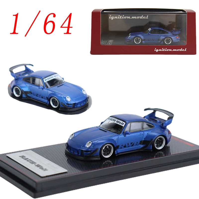 

Ignition Model Porsche 993 RWB in Blue Metallic Diecast 1/64 Scale Porsche Alloy Model Cars Toys for Boys Gift Original Box