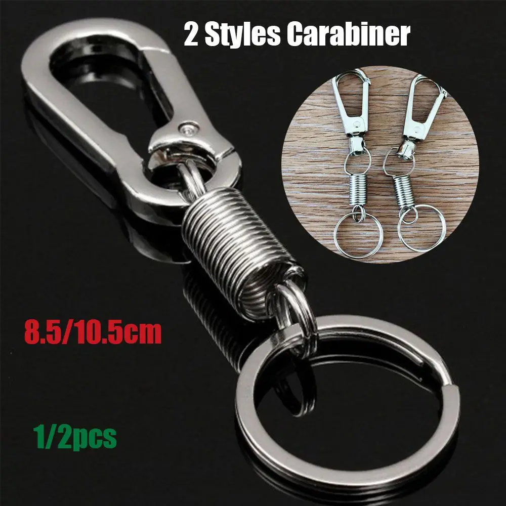 Ring Spring Gourd Buckle Retractable keyring Carabiner keychain Anti-lost buckles Waist Belt Clip Bicycle Bottle Holder