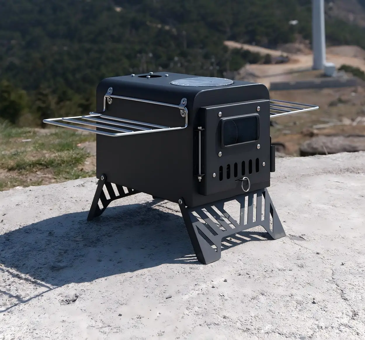 New Arrival Large Stove Stainless Steel Heating Brazier Portable Fire Pit Wood Stove for Outdoor Cooking for Camping