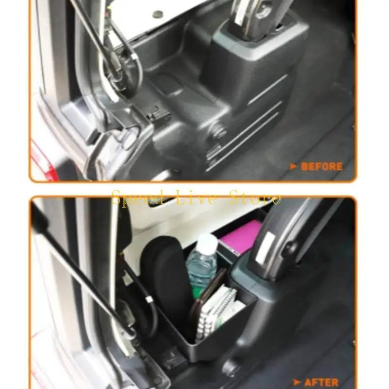 

547C 2018-2022 Ящик для хранения на обеих сторонах заднего багажника, отсек для держателя контейнера, детали ящиков для