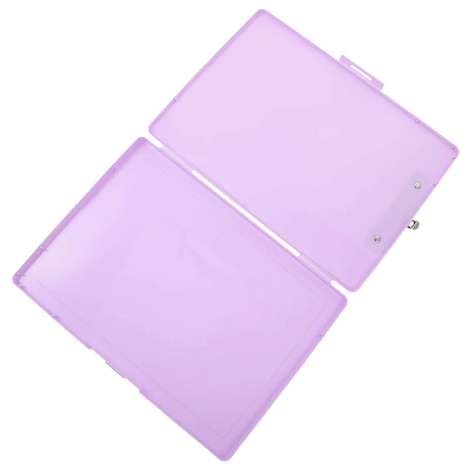 File Storage Box Purple Cards Organizer Pictures Holder Case Notebook Certificate