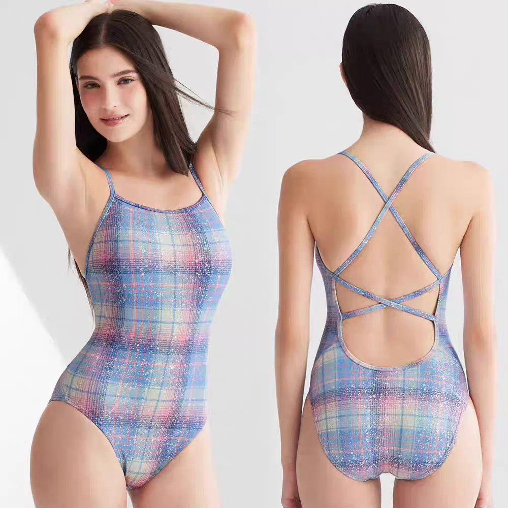 Lemango Professional Speed Suit Women's One-Piece Swimsuit Stripe  Competitive Swimming Costume Quick Dry High Elasti... - view 5