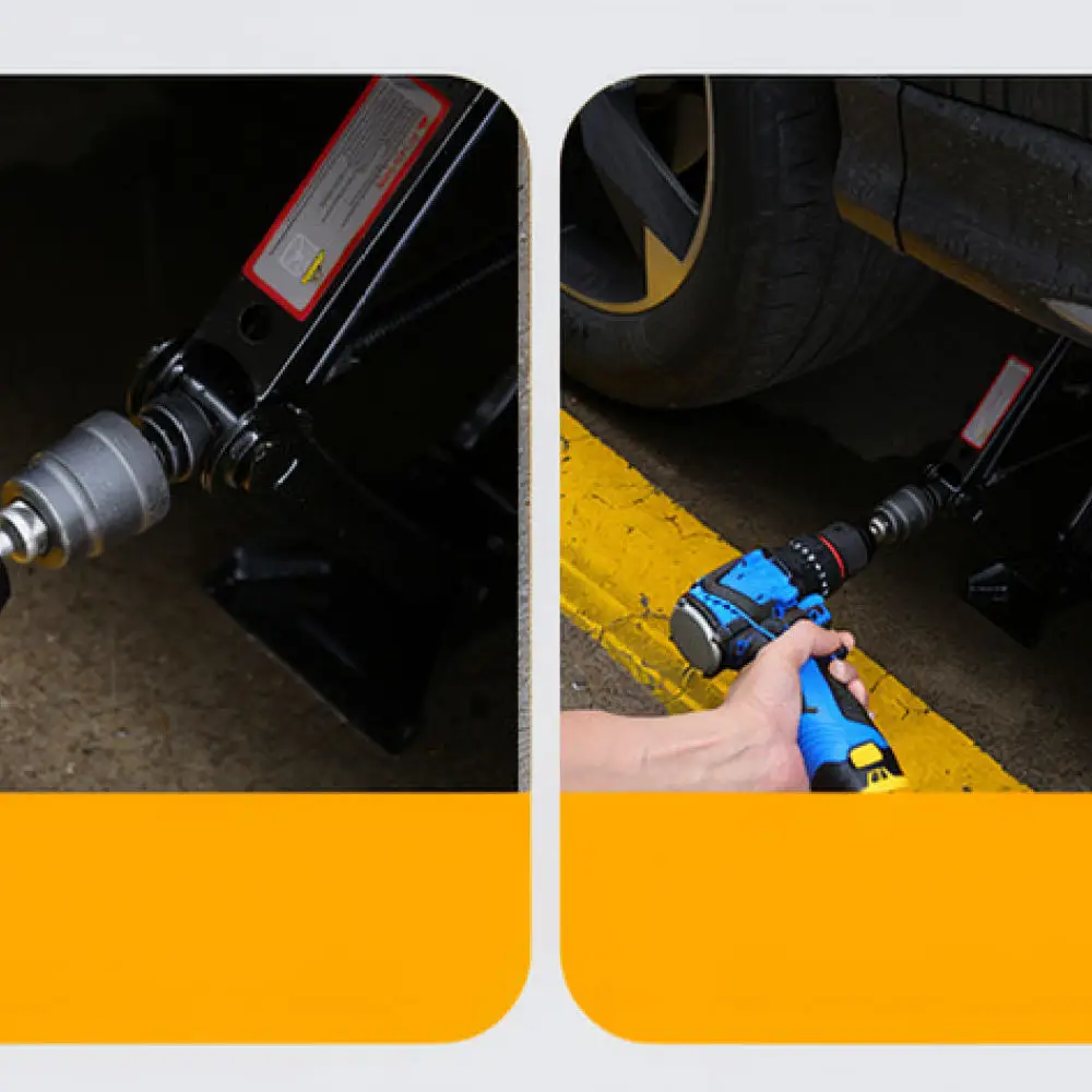 Heavy Duty Car Jack Socket Adapter Thickened Metal Lifting Accessory For Electric Manual Wrench Repair Tool