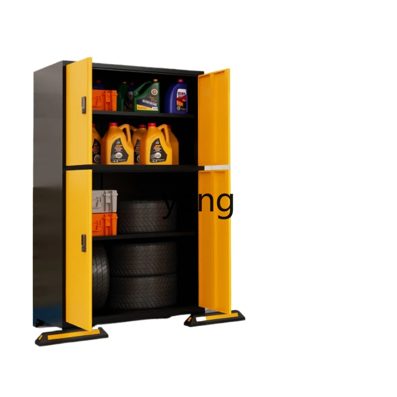 YJQ parking space storage document, iron material cabinet with lock, moisture-proof and anti-theft storage in household basement