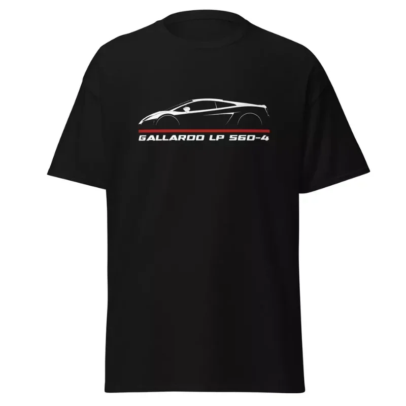 

2024 Men T Shirt Casual Lamborghinis Gallardo LP 560-4 2008-2012 T-shirt Graphic Summer Short Sleeves 100% Cotton S-3XL Cool Tee