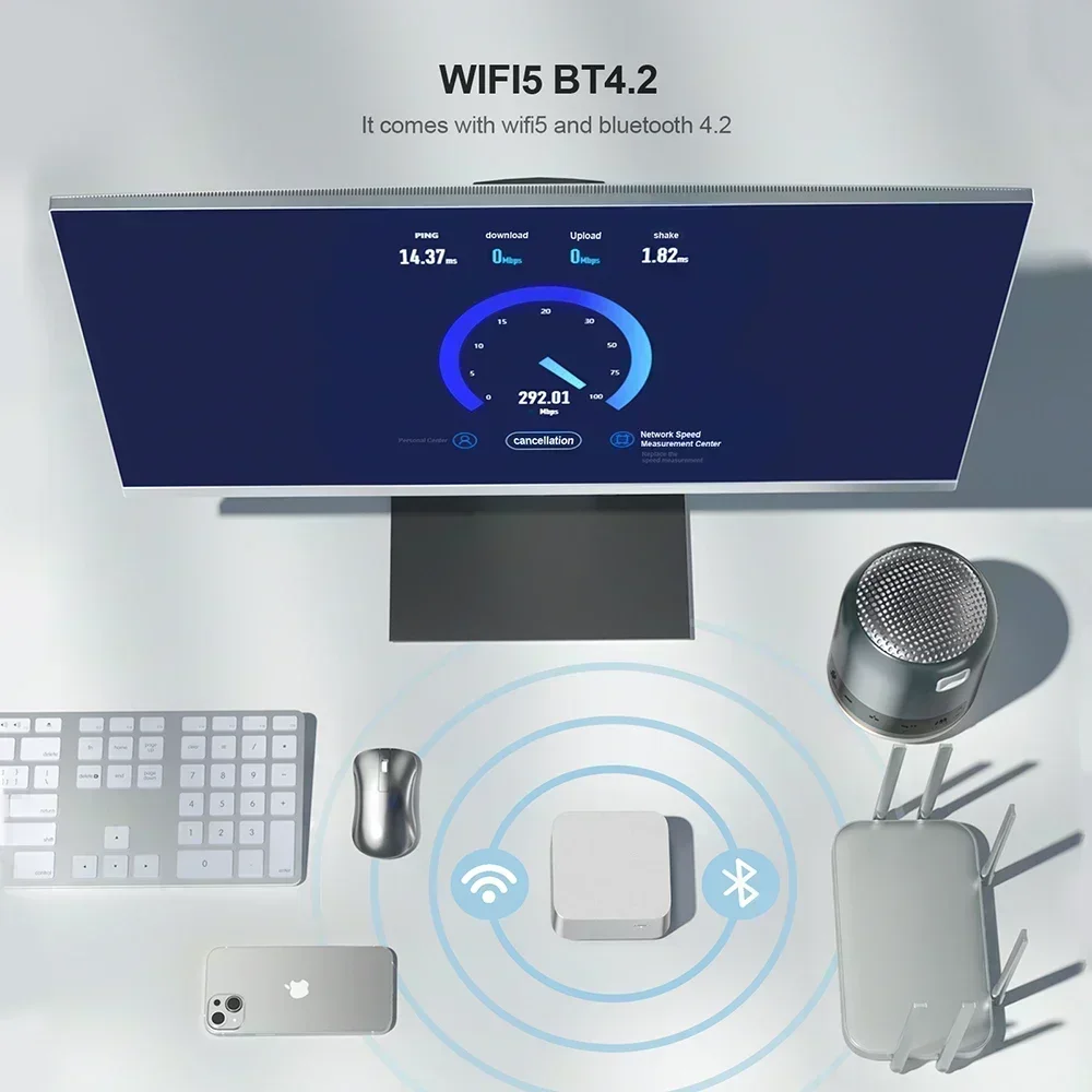 Chatreey-Mini PC T8, Intel Celeron, Façades Core N200, N100, Pocket Computer, 3xHD 2.0, 2xGigabit Ethernet, Windows 11, Wifi5