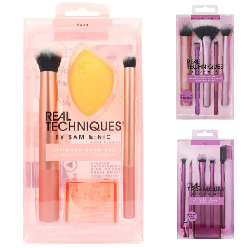 Real Techniques Makeup Brushes Set Soft Fluffy Cosmetics Foundation Powder Face Eyeshadow Blending Makeup Brush Beauty Tools