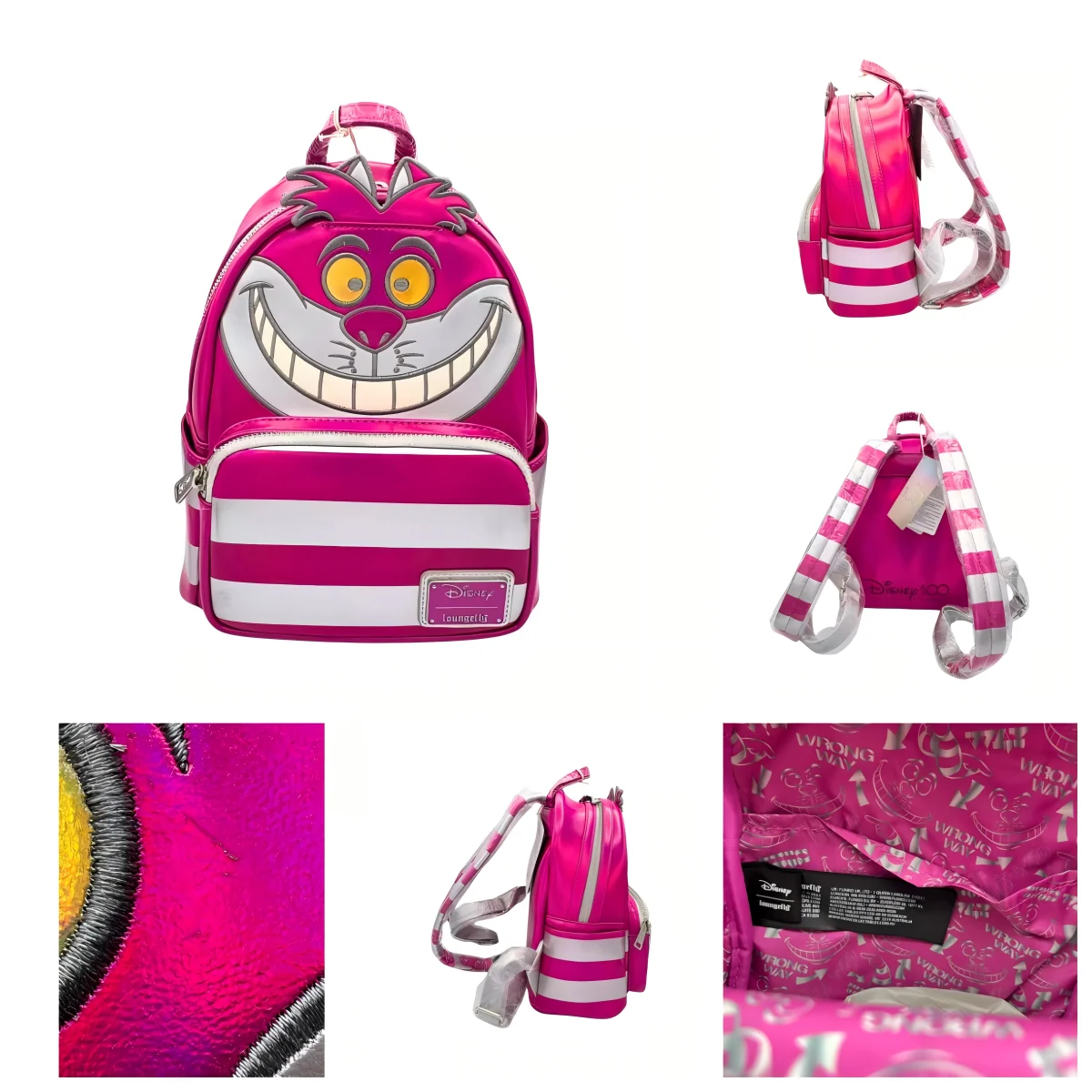 Loungefly Disney 100 Limited Edition Cheshire Cat Rucksack Alice im Wunderland