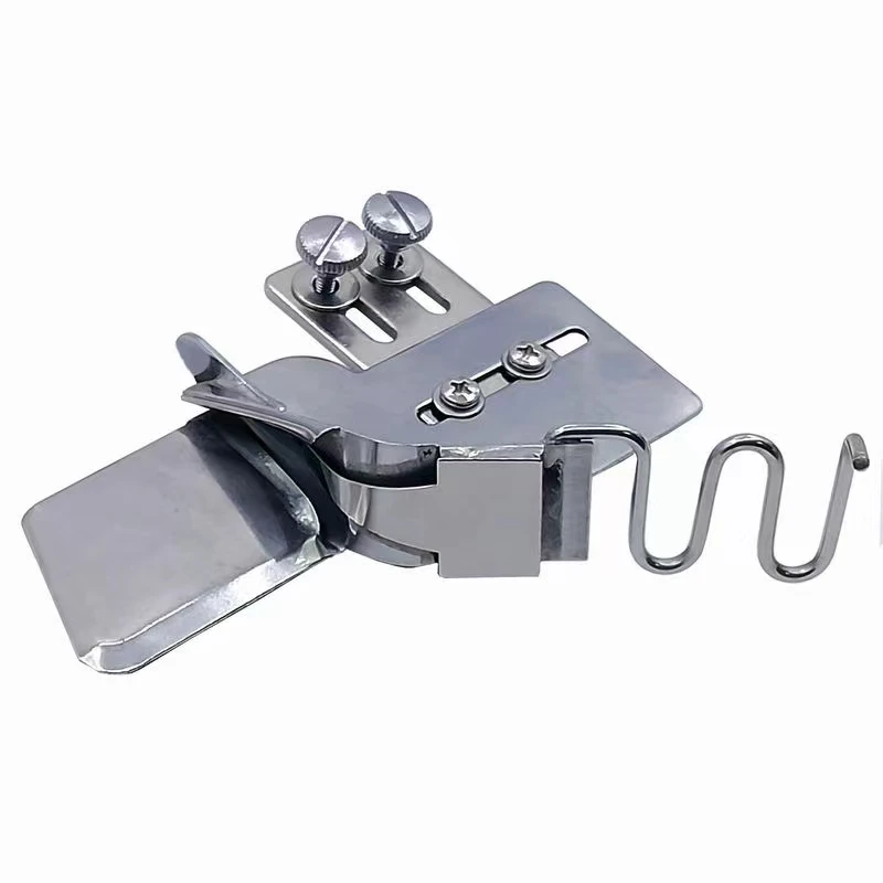 Industrial Sewing Machine Parts, Hemming Presser Foot Hemming With Folder, Plastic Webbing, Leather Strip, Ribbon Pull Tube