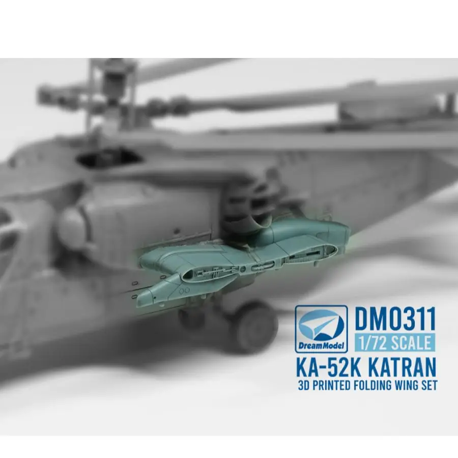 

DM720032 DREAM 1/72 KA-52K Carrier-Based Helicopter&DM0311 3D Print Folding Wing Set/ PROPELLER HUB F7216A(open)+F7216B (Fold)