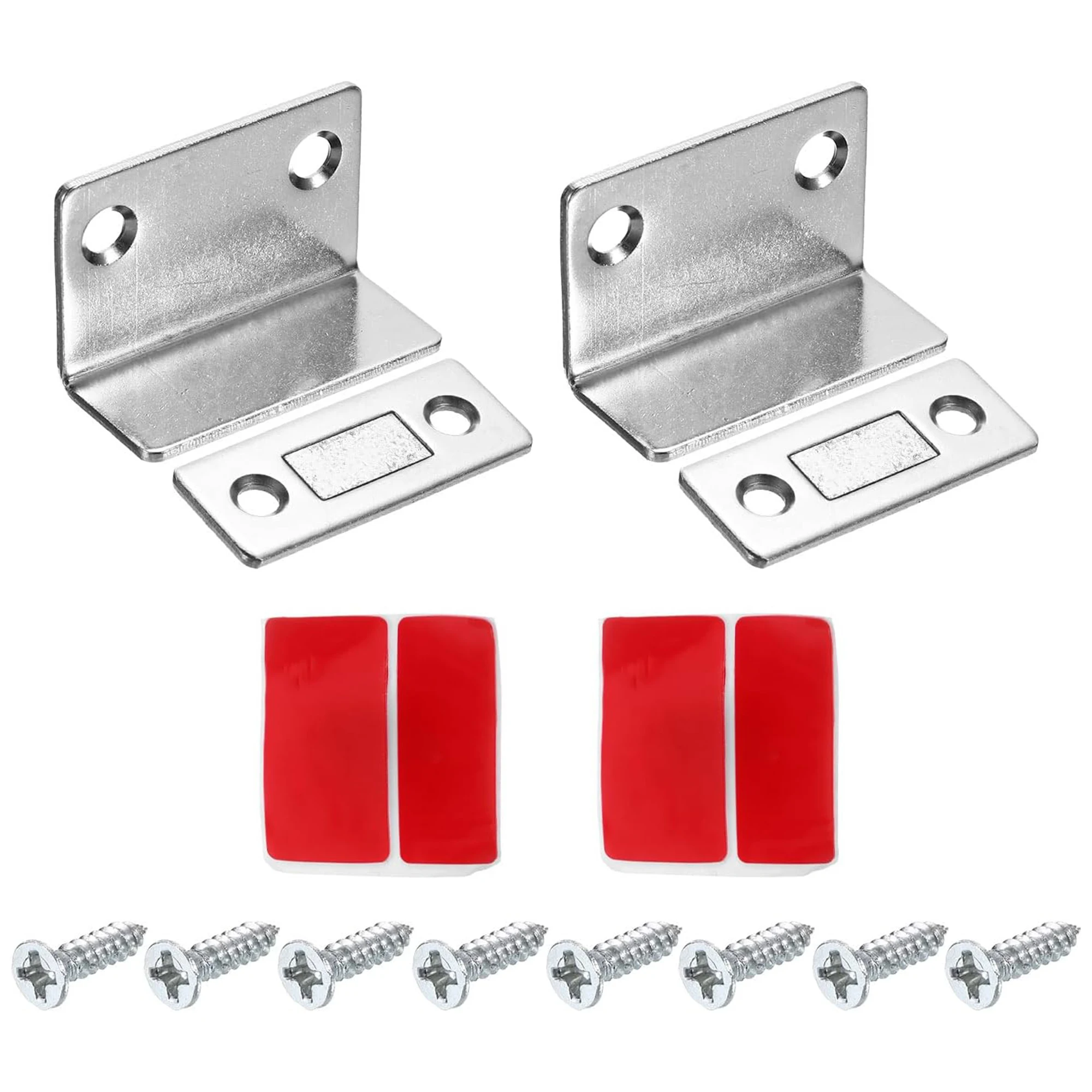 3/5/9 Sets L-shaped Ultra-thin Cabinet Door Magnetic Door Buckle Drawer Magnet Kitchen Wardrobe Door Magnetic Door Buckle