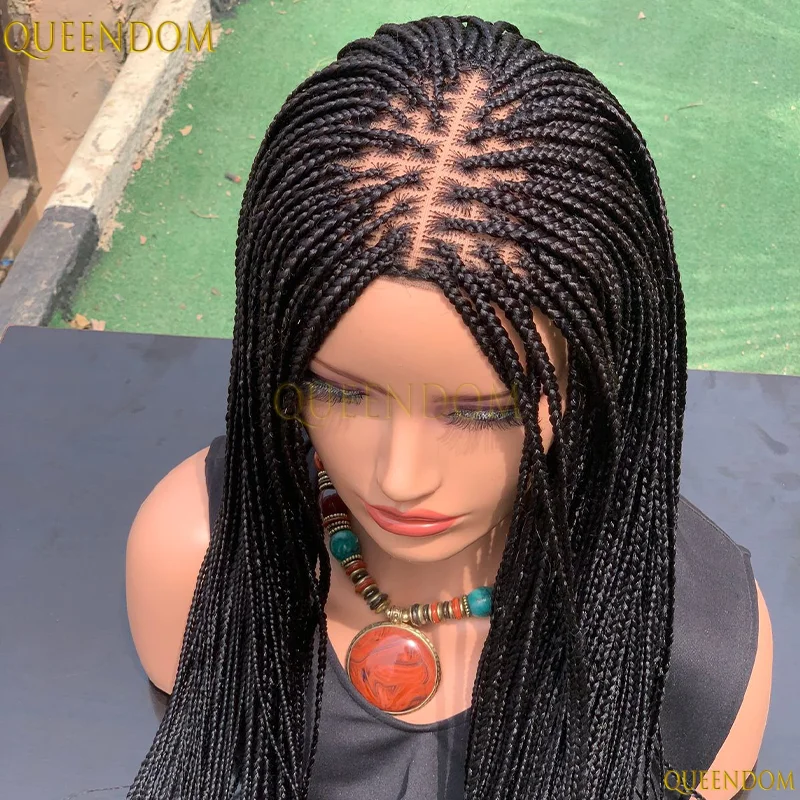 

36" Synthetic Wig 360 Lace Front Wigs for Women Cornrow Box Braids Wig HD Lace Wigs On Sale