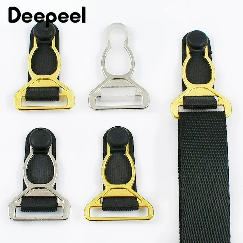 50/100Pcs 10-18mm Metal Garter Suspender Strap Clip Bra Buckle Corset Sock Adjuster Hook Sewing Lingerie Accessories Underwear