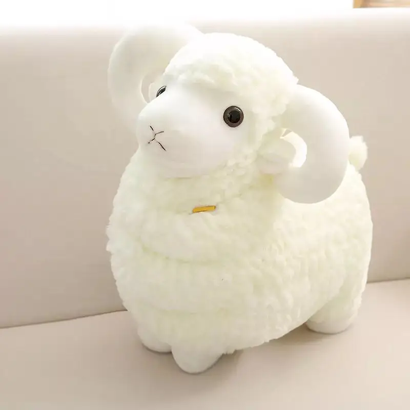 20-60cm Cute Simulation Sheep Plush Toy Kawaii Cartoon Sheep Doll Soft Stuffed Animal Lamb Sleep Pillow Christmas Gifts for Kids