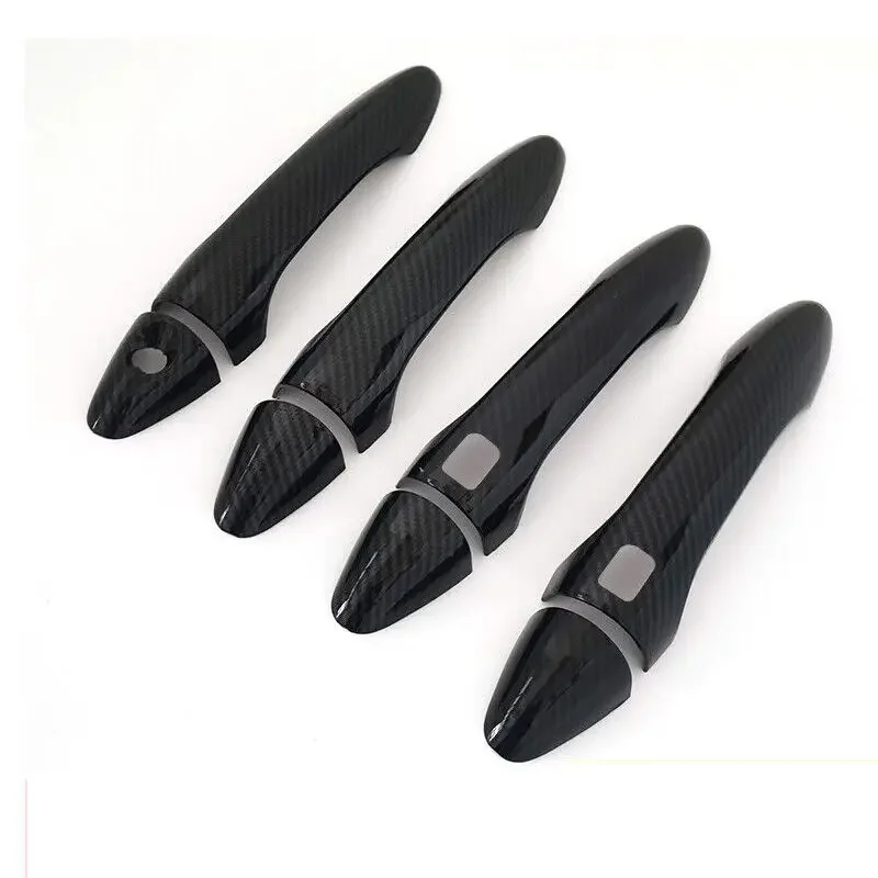 لكيا سيراتو فورتي K3 2013-2017 سيارة ألياف الكربون نمط الخارجي مقبض الباب صب غطاء الكسوة ملصق ديكور اكسسوارات السيارات #6