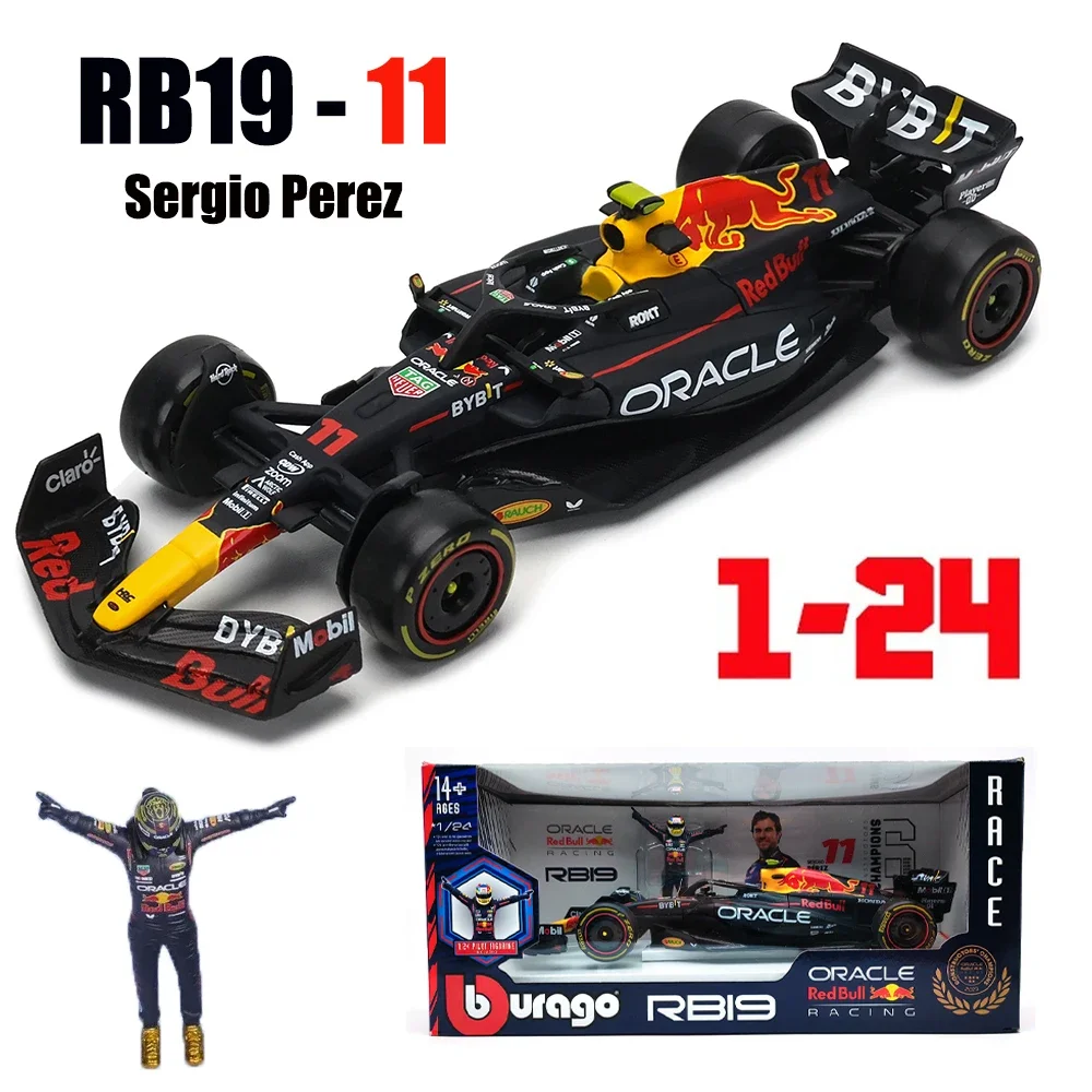 Bburago 1:24 Mercedes-Amg Bnez F1 W14 F1 Red Bull Rb19 And Pilot Figuaine Diecast Model Lewis Hamilton George Russell Doll Toys