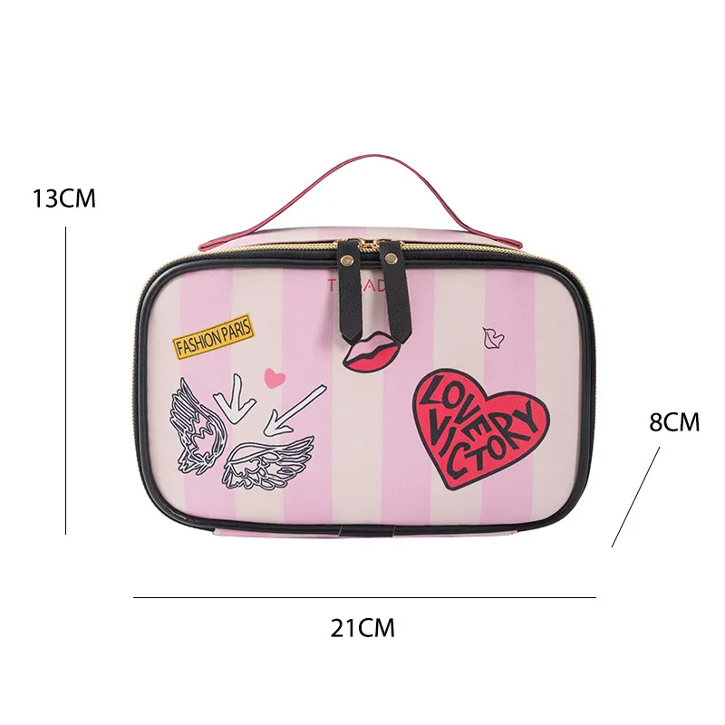 Travel PU Toiletries Bag Multifunctional Portable Diamond Shaped Storage Bag Large Capacity Waterproof Four in One Makeup Bag