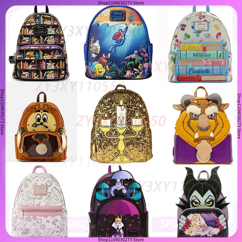 

2025 Disney Loungefly мультфильм аниме принцесса коллаж мини-рюкзак модный аксессуар емкость-сюрприз для девочек милый рождественский подарок
