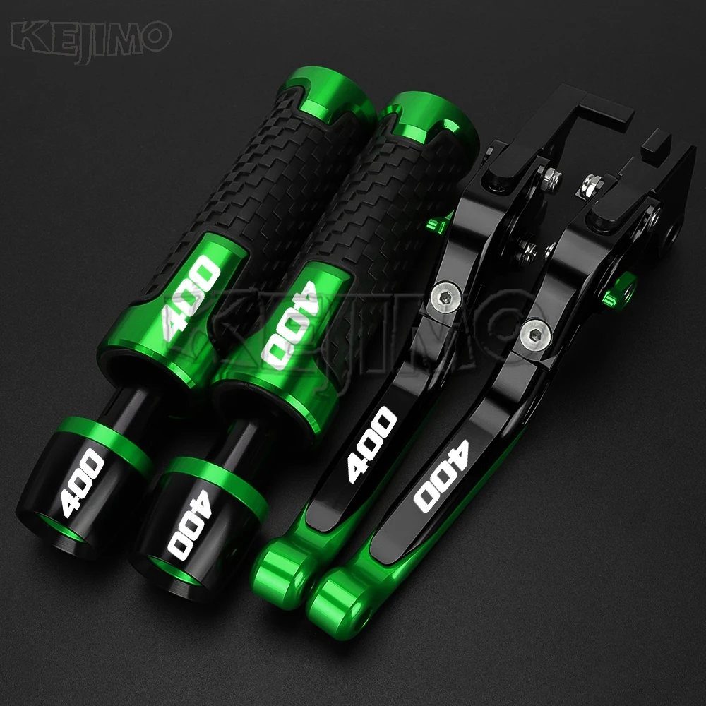 For Kawasaki NINJA400 Z400 NINJA Z 400 2018-2024 Motorcycle Foldable Adjustable Clutch Brake Lever Handlebar Grips Ends Set