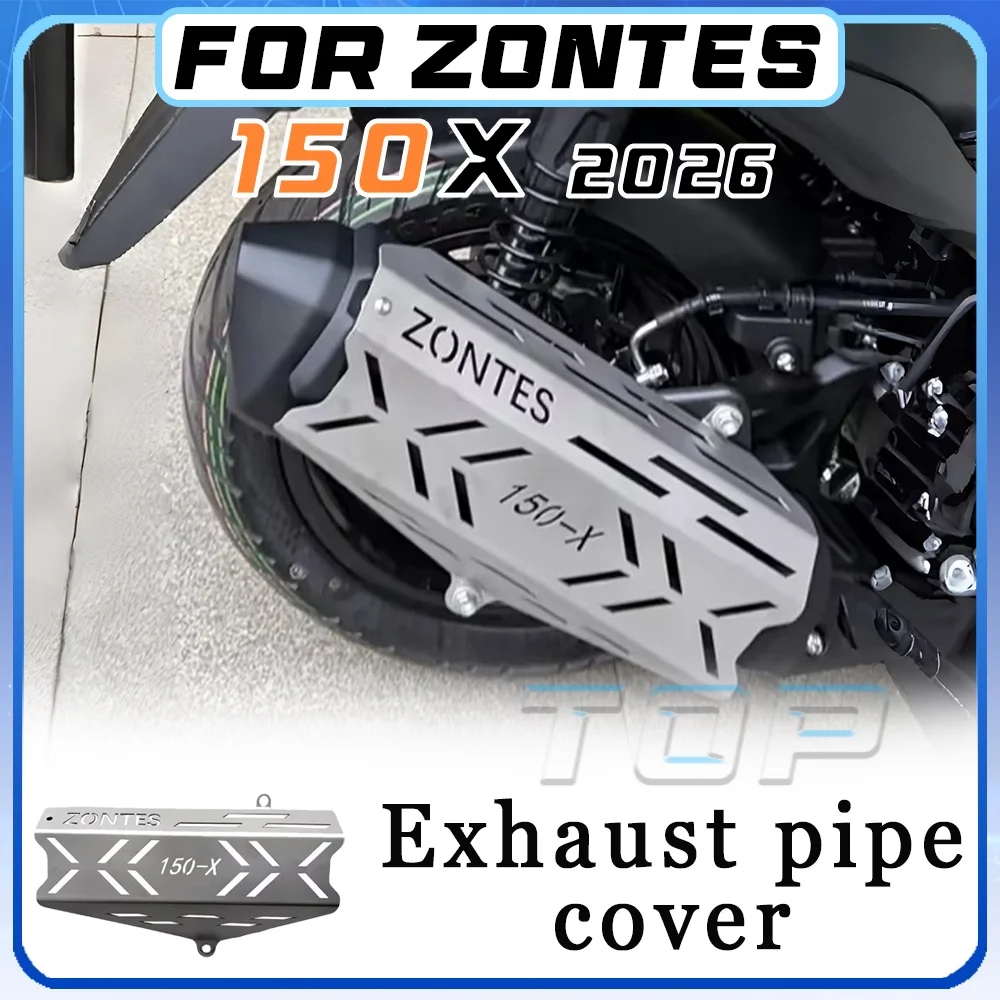 

For 2026 ZONTES 150X modified exhaust pipe cover for 150 x X 150 X150 x150 150x black and silver