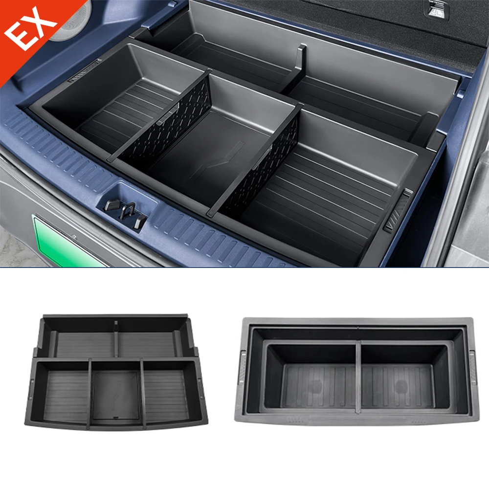 

Аксессуары для GEELY Galaxy E5 2025-2026, нижний слой багажника автомобиля, разделенный органайзер, модифицированные принадлежности для интерьера