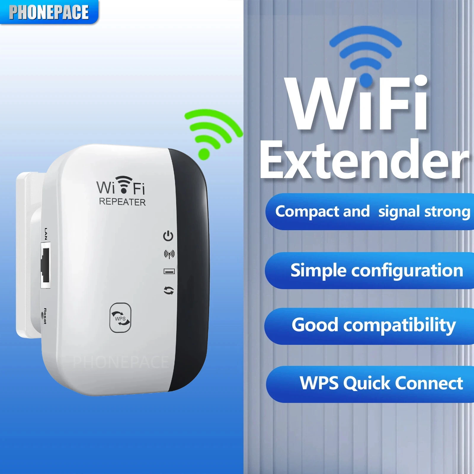 

PHONEPACE 300 Мбит/с WIFI повторитель удаленный Wi-Fi удлинитель Wi-Fi усилитель 802.11N WiFi усилитель Repetidor усилитель Wi Fi Reapeter