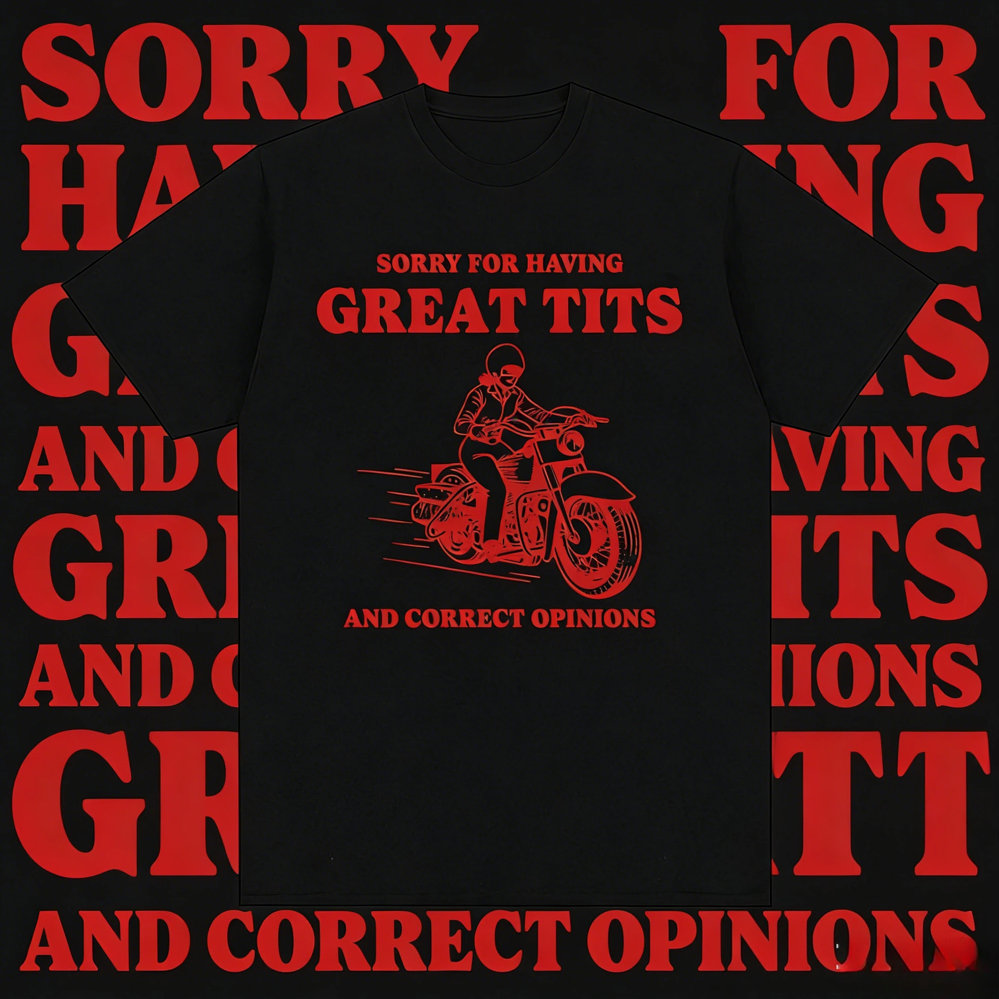 Camiseta retro de jinete femenino con un interesante meme feminista. 2025-26 Camiseta casual holgada 100% estampada de algodón puro de verano