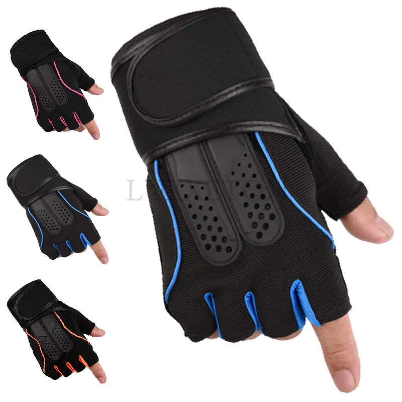 

Men Women Gym Fitness Tactics Weight Dumbbell Palm Pad Glove Unisex Snails Half Finger Outdoor Sport Non Slip Cycling Mitten