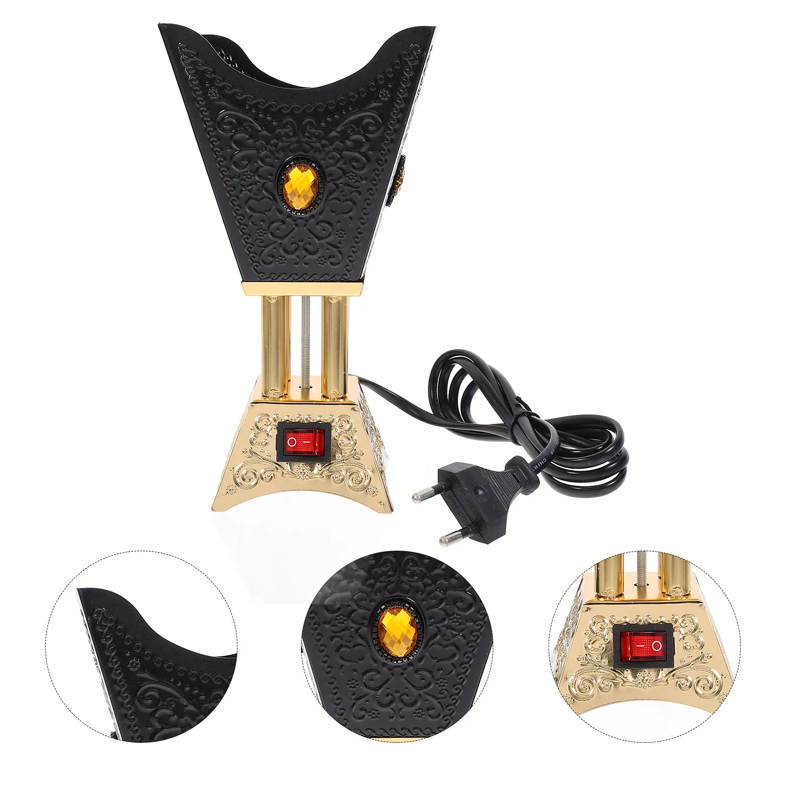 

Электрическая металлическая аромалампа-курильница для дома в ближневосточном стиле, декоративный центральный элемент интерьера