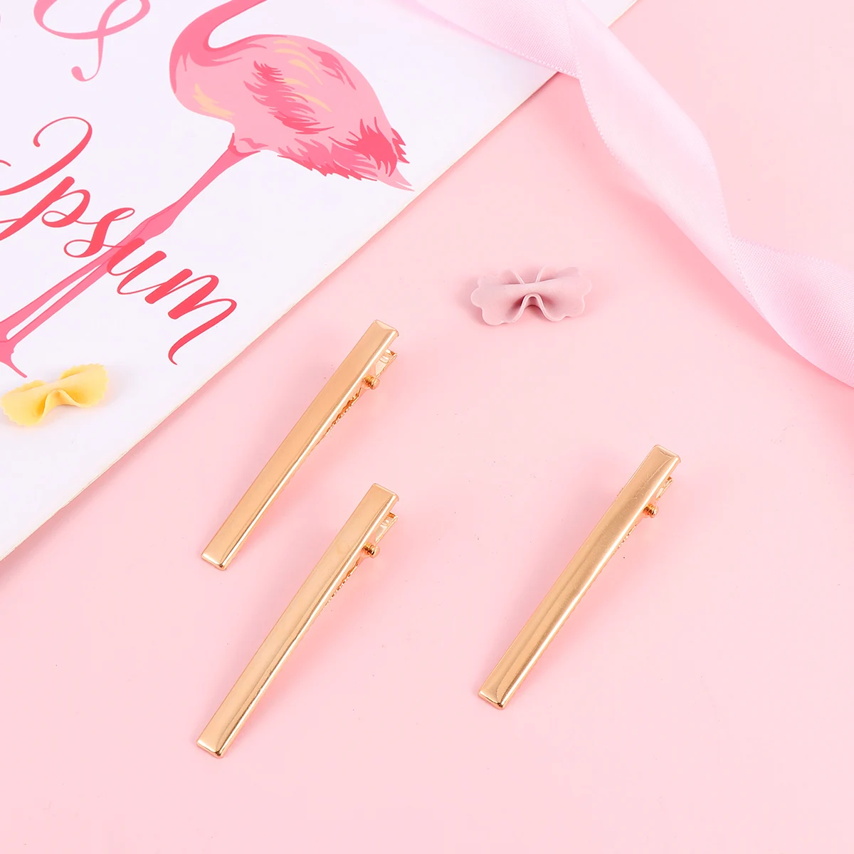 

3Pcs Golden Alloy Hairpins Duckbill Hair Clips Elegant Barrettes for Women Girls Hair Styling Accessories Gift Set