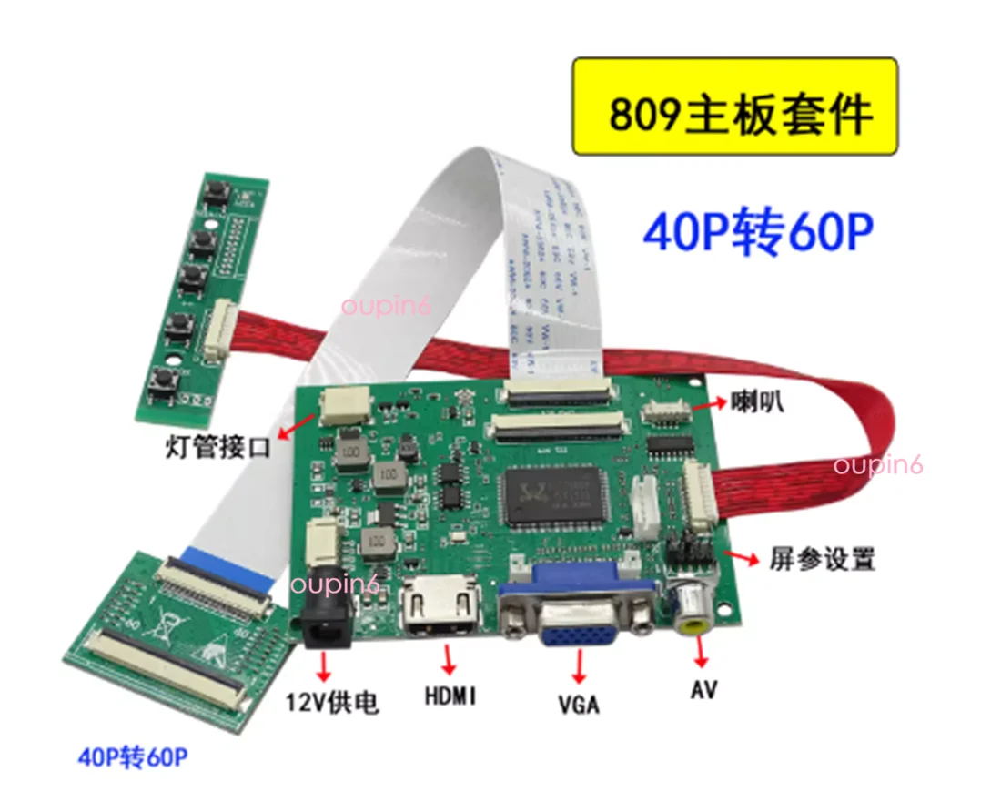 AV HDMI-compatible Controller board for the JCQ101IPS-42 A Panel screen monitor 10.1