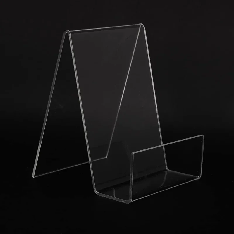 ชุดขาตั้งหนังสืออะคริลิค LICE-24 ชิ้น, ที่วางหนังสือแบบใส, ขาตั้งโชว์อะคริลิคขนาดเล็กสำหรับหนังสือ, รูปภาพ, โบรชัวร์, แท็บเล็ต