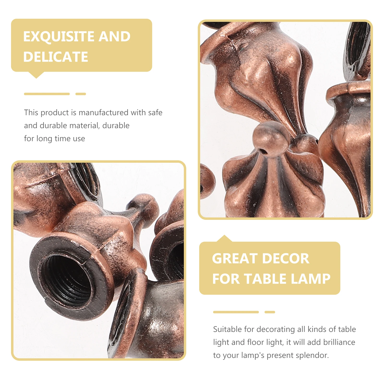 

Lighting Accessories Decorative Head Lamp Topper Finial Finials for Shades Decoration