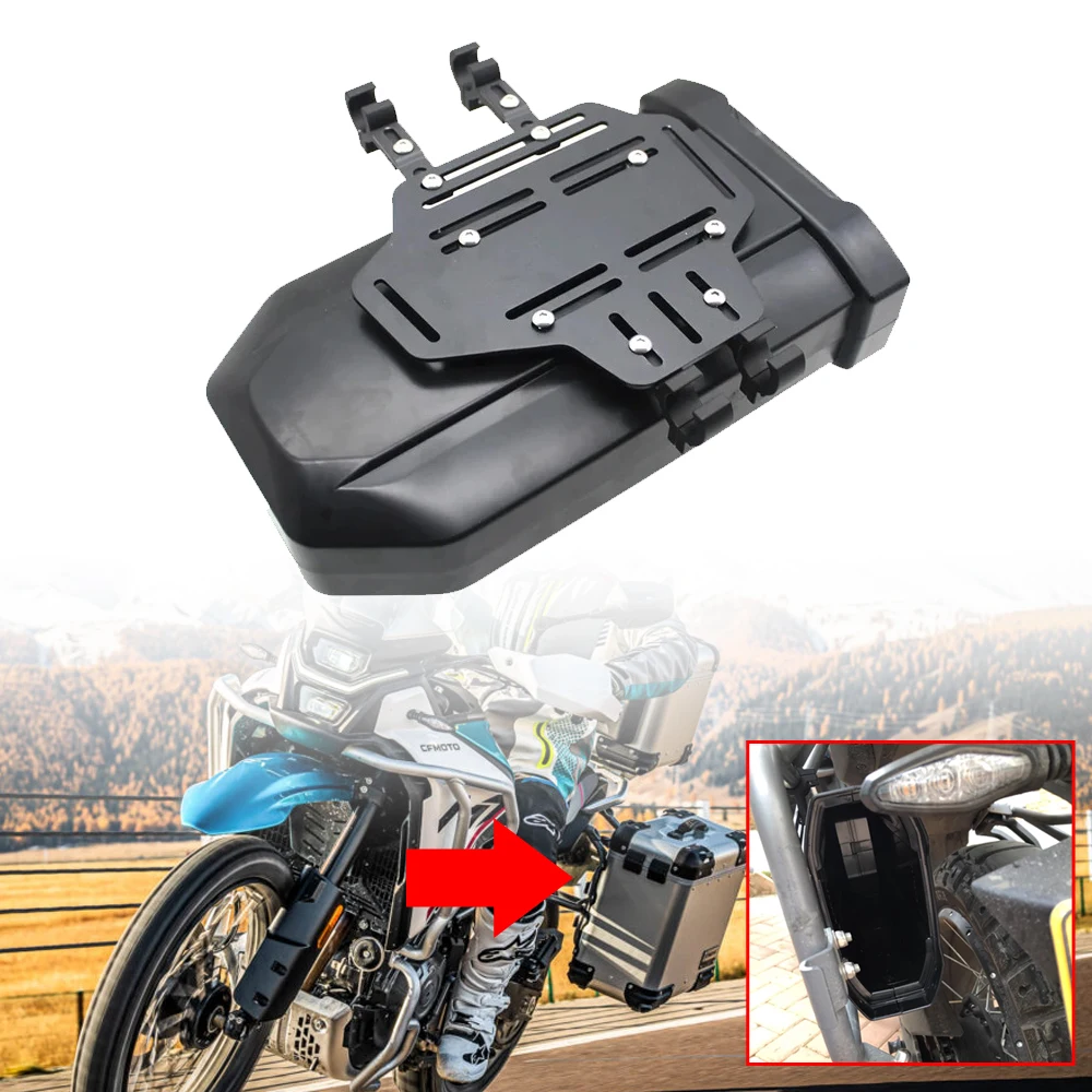 Motorcycle Universal Concealed 3.8 Liters Storage Box Fit For CFMOTO 450 MT MT450 2023 2024- 450MT Side Decorative Shelf Toolbox