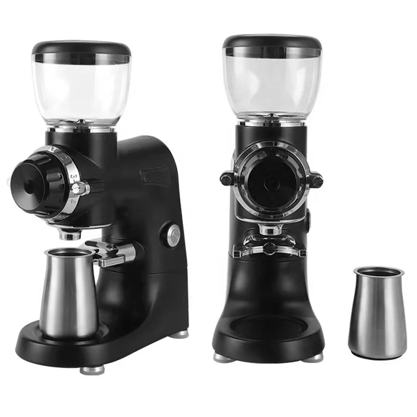 Espresso Electric Burr Coffee Grinder Home and Cafe 74mm Flat Electric Coffee Bean Grinder