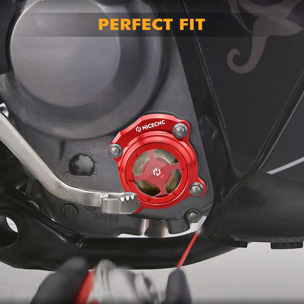 Per Honda CRF300L /Rally 2021-2023 22 CRF250L 20173-2021 CRF250L Rally 2017-2021 NICECNC Motore Del Motociclo Tappo di Copertura del Filtro Olio