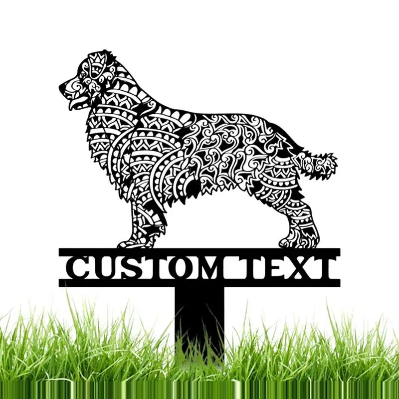 

Dog Decorative Garden Stake Metal Decorative Stake Garden Decoration Sculpture Garden Dog Stake Animal Silhouette Statue For