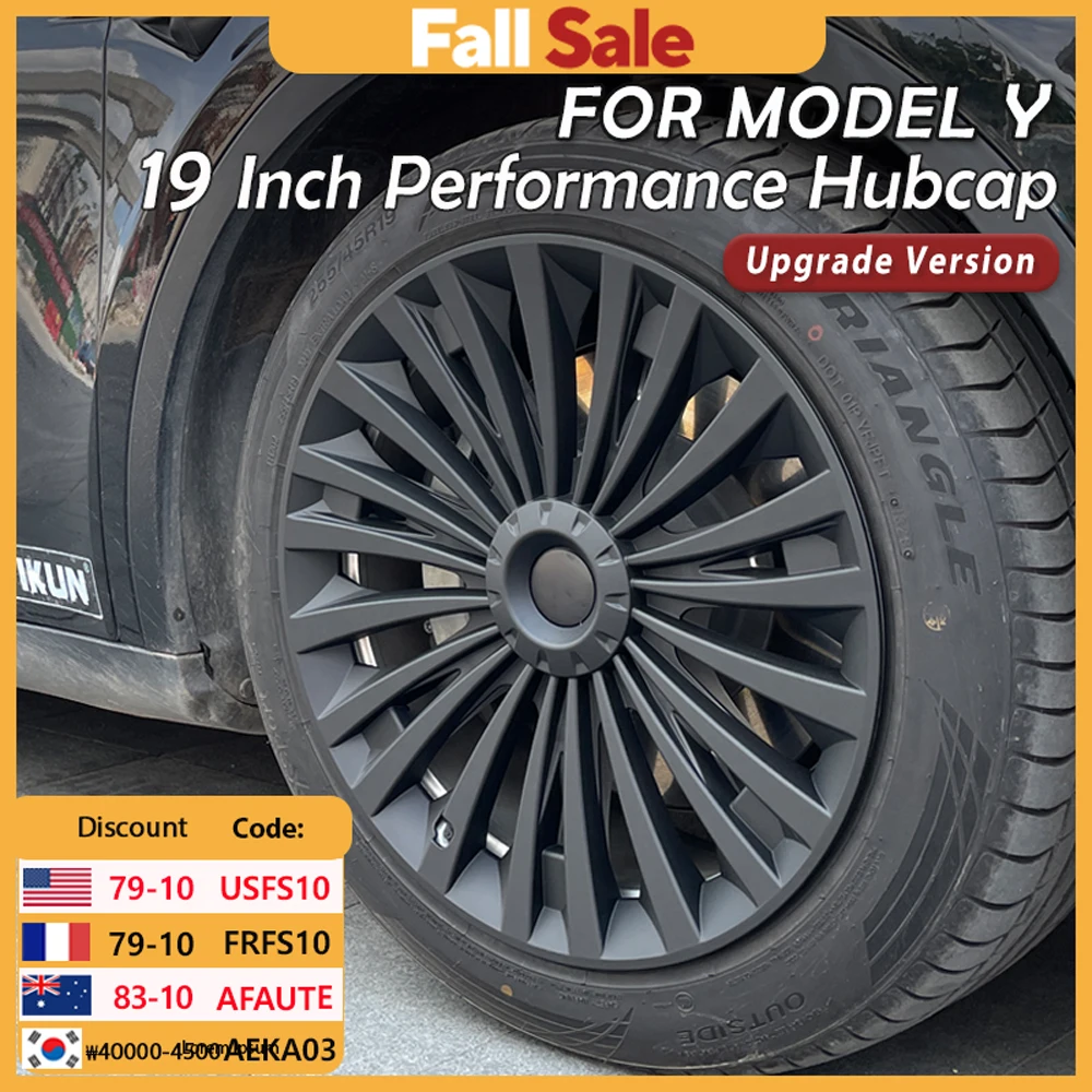 

4 шт. колпаки на колеса, 19-дюймовая крышка ступицы, автомобильная замена колпака ступицы, полная крышка обода для Tesla Model Y 2020-2024, аксессуары