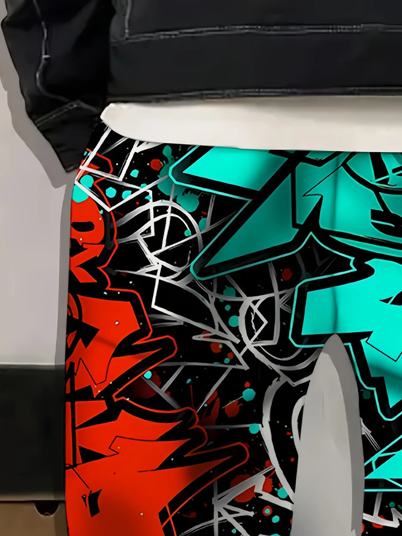 موضة الرجال 2025 Sweatpants الكتابة على الجدران المطبوعة ركض سليم صالح السراويل سراويل صالة غير رسمية مع جيوب الخريف الشتاء الشارع الشهير