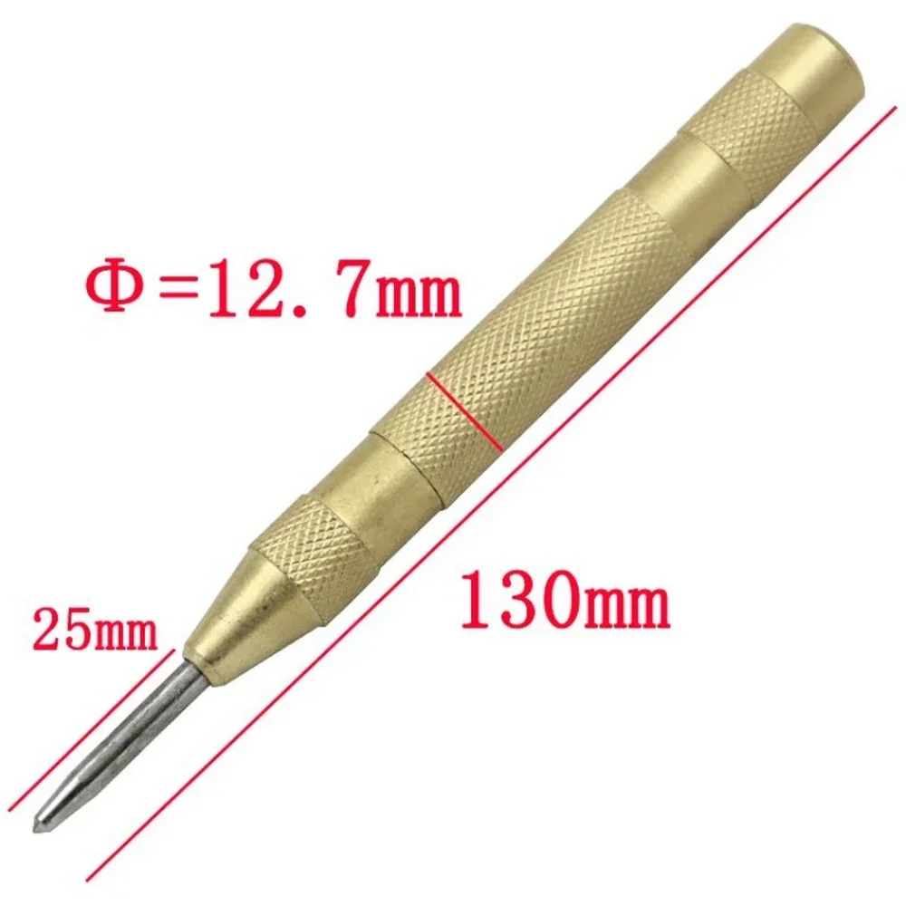 편리한 자동 센터 펀치 로케이터 130MM, 목공 금속 드릴 마킹 시작 구멍 도구 목공 로케이터 드릴 비트