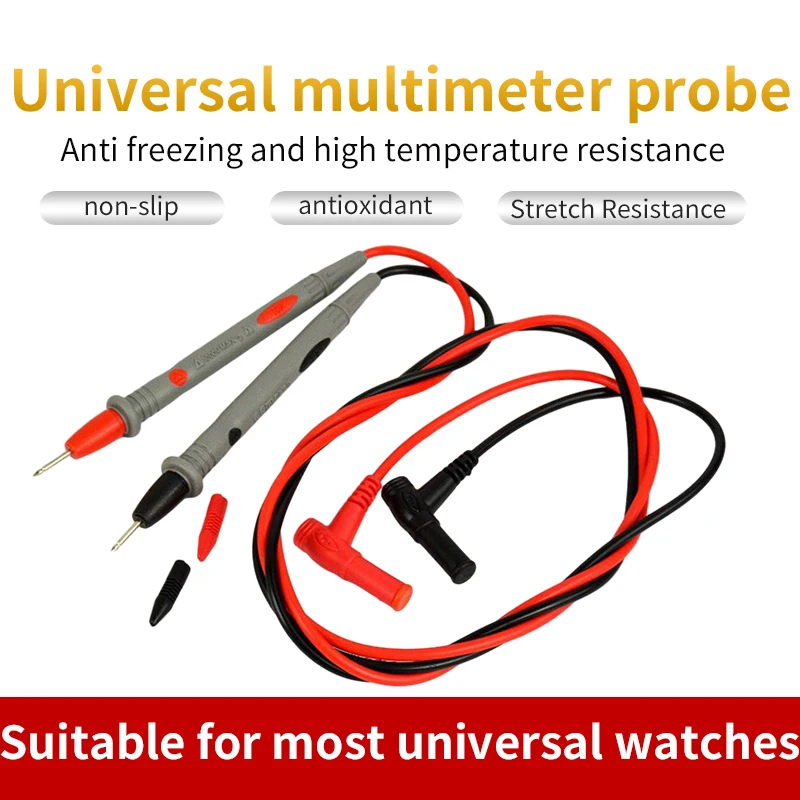 1คู่ Universal Digital Thin Tip เข็มมัลติมิเตอร์ Multi Test Lead Probe สายไฟสายไฟเครื่องทดสอบมัลติมิเตอร์1000V 10A 20A
